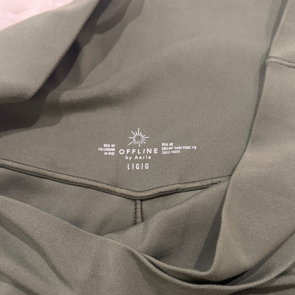 Sage green offline by aerie high waisted cross over leggings - Picture 4 of 4